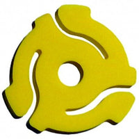  Yellow Plastic 45 RPM 7 Inch Vinyl Record Adaptor